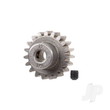Traxxas Gear, 19-T Pinion (1.0 Metric Pitch) (Fits 5Mm Shaft)/ Set Screw (For Use Only With Steel Spur Gears) (TRX6480X)