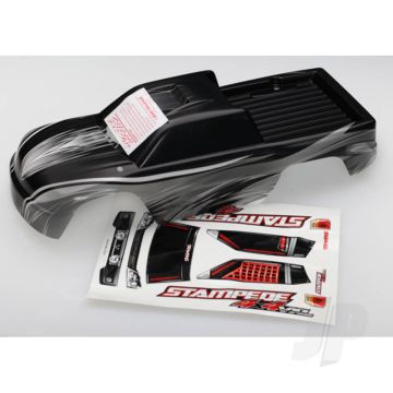 Traxxas Body, Stampede 4X4 Vxl, Prographix (Graphics Are Printed, Requires Paint & Final Colour Application) / Decal Sheet (TRX6711X)