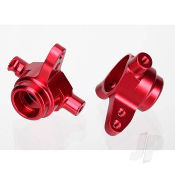 Traxxas Steering Blocks, 6061-T6 Aluminium (Red-Anodised), Left & Right (TRX6837R)