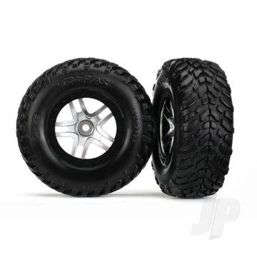 Traxxas Tyres And Wheels, Assembled Glued Sct Off-Road Racing Tyres (2 Pcs) (TRX6892R)