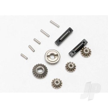 Traxxas Gear Set, Differential (Output Gears (2 Pcs) / Spider Gears (3 Pcs)) / Differential Output Shafts (2 Pcs) / 1.5X6Mm Pin (3 Pcs) / 1.5X8Mm Pin (2 Pcs) (TRX7082)