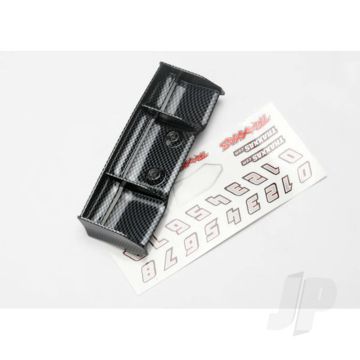 Traxxas Wing, 1:16 E-Revo (Exo-Carbon Finish) / Decal Sheet (TRX7122G)