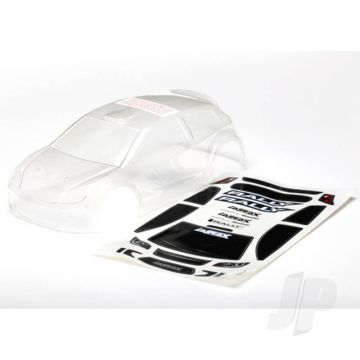 Traxxas Body, Latrax 1:18 Rally (Clear, Requires Painting) / Decals (TRX7511)