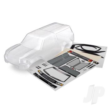 Traxxas Body With Camper, Trx-4 Sport (Clear, Trimmedium, Requires Painting) / Window Masks / Decal Sheet (TRX8112)