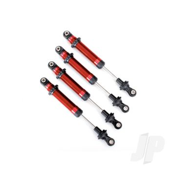 Traxxas Shocks, Gts, Aluminium (Red-Anodised) (Assembled With Out Springs) (4 Pcs) (For Use With #8140R Trx-4 Long Arm Lift Kit) (TRX8160R)