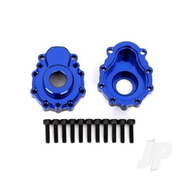 Traxxas Portal Housings, Outer, 6061-T6 Aluminium (Blue-Anodised) (2 Pcs) / 2.5X10 Cs (12 Pcs) (TRX8251X)