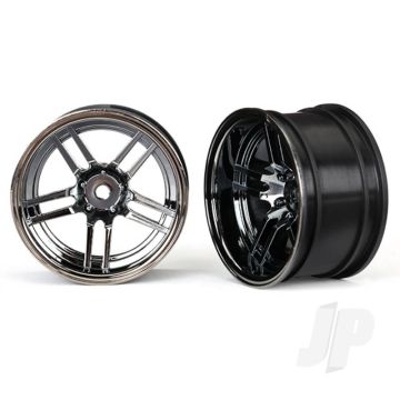 Traxxas Wheels, 1.9In Split-Spoke (Wide, Rear) (2 Pcs) (TRX8372)