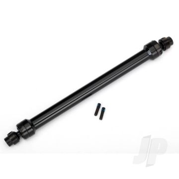 Traxxas Driveshaft, Centre Rear, 6061-T6 Aluminium (Black-Anodised) (Fully Assembled) / 3Mm Screw Pin (2 Pcs) (TRX8555)