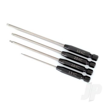 Traxxas Speed Bit Set, Hex Driver, 4-Piece Straight (1.5Mm, 2.0Mm, 2.5Mm, 3.0Mm), 1 / 4In Drive (TRX8715X)