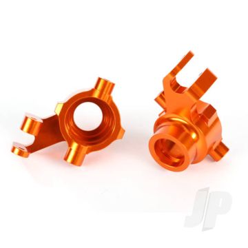 Traxxas Steering Blocks, 6061-T6 Aluminium (Orange-Anodised), Left & Right (TRX8937A)