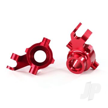 Traxxas Steering Blocks, 6061-T6 Aluminium (Red-Anodised), Left & Right (TRX8937R)