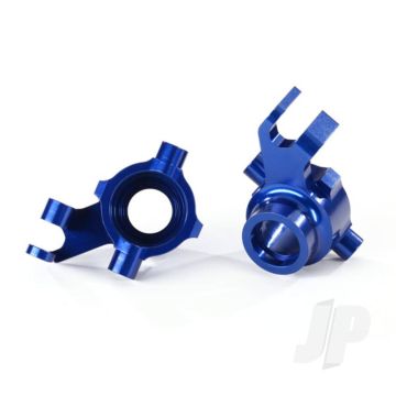 Traxxas Steering Blocks, 6061-T6 Aluminium (Blue-Anodised), Left & Right (TRX8937X)