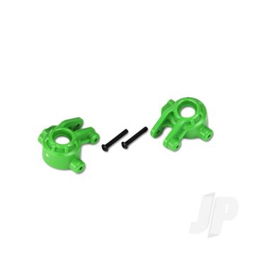 Traxxas Steering Blocks, Extreme Heavy Duty, Green (Left & Right)/ 3X20Mm Bcs (2) (For Use With #9080 Upgrade Kit) (TRX9037G)