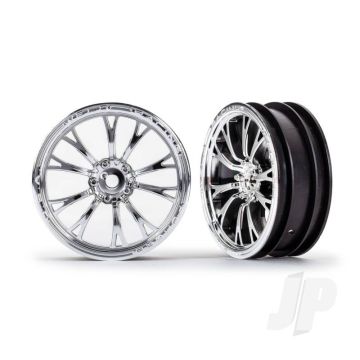 Traxxas Wheels, Weld Chrome (Front) (2) (TRX9472R)