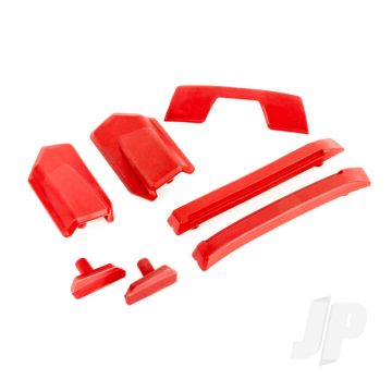 Traxxas Body Reinforcement Set, Red / Skid Pads (Roof) (Fits #9511 Body) (TRX9510R)