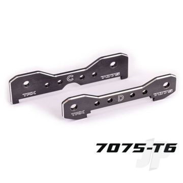 Traxxas Tie Bars, Rear, 7075-T6 Aluminium (Dark Titanium-Anodised) (Fits Sledge) (TRX9630A)