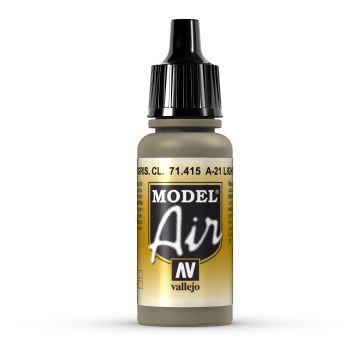 AV Vallejo Model Air 17ml - A-21 Light Greyish Brown (VAL71415)