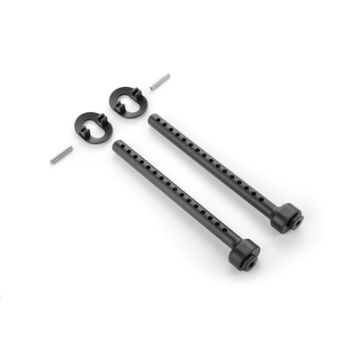 Xray Composite Front Eccentric 6mm Body Mount Set +2mm Height (XR301328)