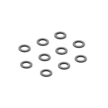 Xray Alu Shim 3X5X0.5mm - Black (10) (XR303142-K)