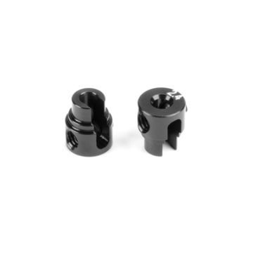 Xray Alu Cutted Anti-Roll Bar Collar O2.4 - Black (2) (XR343484-K)