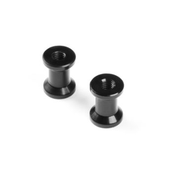 Xray Alu Rear Brace Mount 9mm - Black (2) (XR373076)