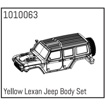 Absima Yellow Lexan Wrangler Body Set