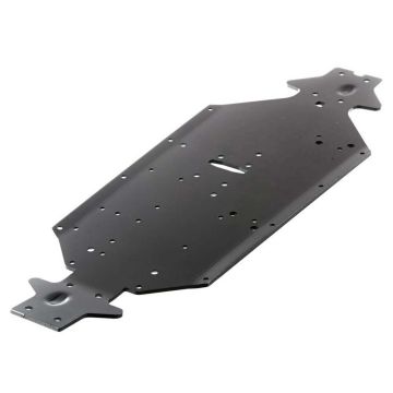 Arrma Chassis Aluminum SWB Silver/Blue Typhon (Z-AR320188)
