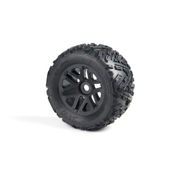 Arrma Sand Scorpion MT 6S Tire Set Glued Black (2) (Z-AR550010)