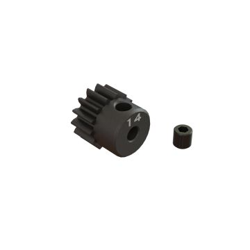 Arrma 14T 0.8Mod 1/8" Bore CNC Steel Pinion Gear (Z-ARA311076)