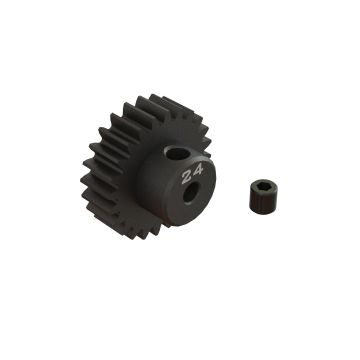 Arrma 24T 0.8Mod 1/8" Bore CNC Steel Pinion Gear (Z-ARA311086)