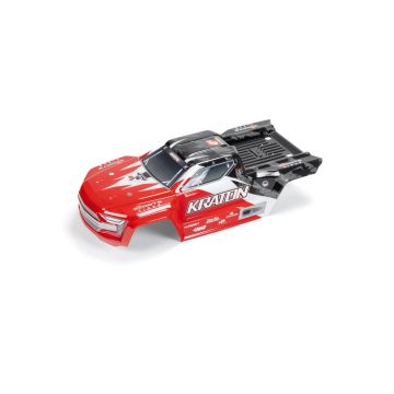 Arrma Kraton 4x4 BLX Painted Decaled Trimmed Body (Red/Black) (Z-ARA402358)