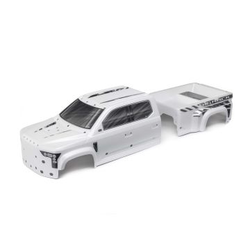 Arrma BIG ROCK 6S BLX Painted Decaled Trimmed Body, White (Z-ARA411028)