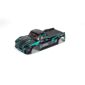 Arrma 1/8 Finished Body, Black/Teal: INFRACTION (Z-ARA414008)