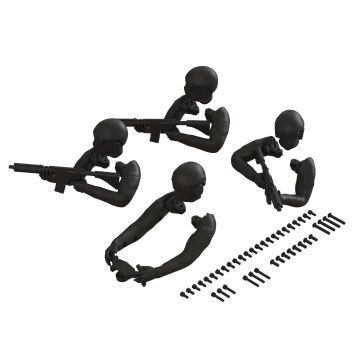Arrma Driver Figure Set, Black (Z-ARA480057)