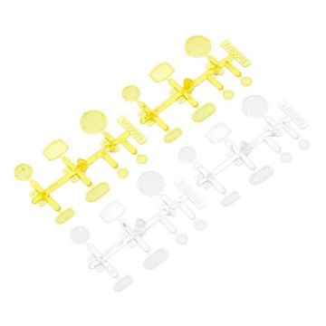 Axial LED Lens Set Yellow/Clear (4) (Z-AX80049)