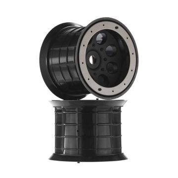 Axial Ovrsz Beadlock8-HoleWheel 17mm Hex Blk (2) (Z-AX8014)