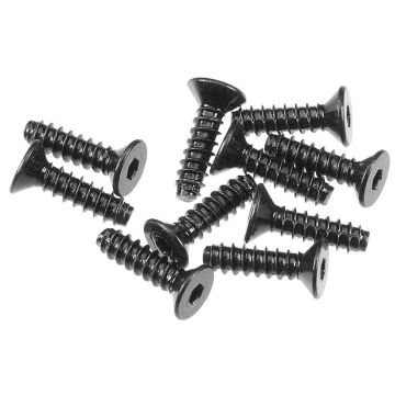 Axial Hex Sckt TappingFlat Hd M2.6x10mm Blk (10) (Z-AXA0414)