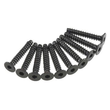 Axial Hex Socket Tap Flat Head M3x18mm Black (10) (Z-AXA468)