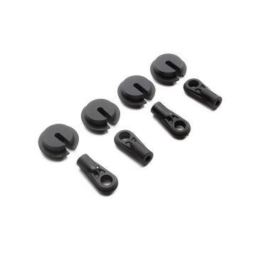 Axial SCX6: Shock End & Spring Cup (4) (Z-AXI253004)