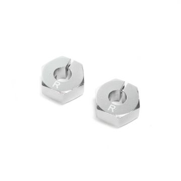 Losi Clamping Rear Wheel Hexes, Aluminum: 22S (Z-LOS332006)