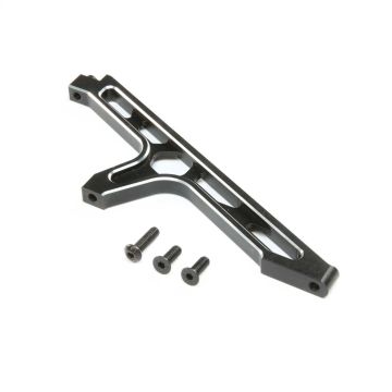 Losi Chassis Brace, Front, Aluminum, Black: DBXL-E 2.0 (Z-LOS351016)
