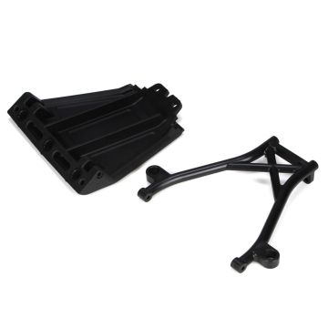 Losi Front Skid Plate,Bumper Brace & Spacers: 5IVE-T (Z-LOSB2574)