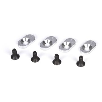 Losi EngineMntInserts&Screws,19.5/58(4):5IVE-T,MINI WRC (Z-LOSB5804)