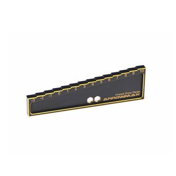 Arrowmax Chassis Droop Gauge -3to10mm - 1/8 & 1/10 Blk gold (AM171013)