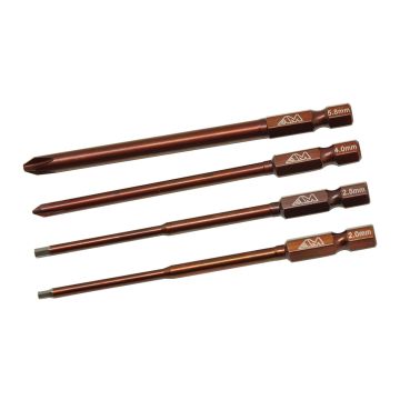 Arrowmax Power Tool Tip Cased Set 4 Pcs (AM500901)