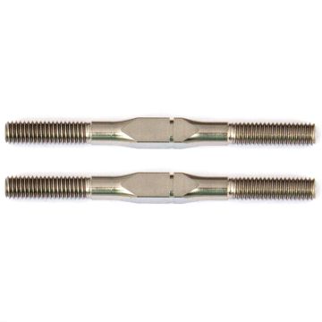 Team Associated FT Titanium Turnbuckles 3X38mm Silver (2) (AS1413)