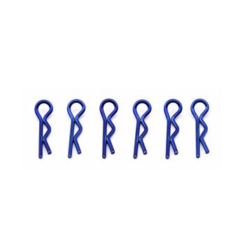 Team Associated Factory Team Body Clips Metallic Blue (AS1736)