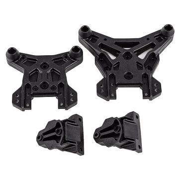 Team Associated Rival MT8 Shock Towers And Centre Brace Moun (AS25909)