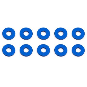 Team Associated Bulkhead Washers 7.8 X 1.0mm Blue Aluminium (10) (AS31385)