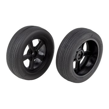 Team Associated DR10 Front Wheels With Drag Tyres (AS71073)